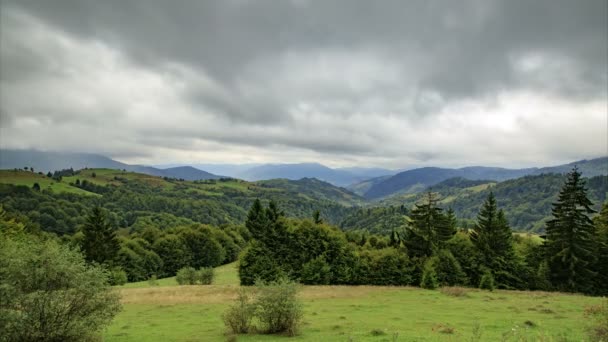 Montaña lluviosa Timelapse HDR — Vídeo de stock