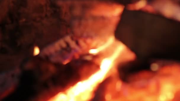 Feu dans la cheminée 