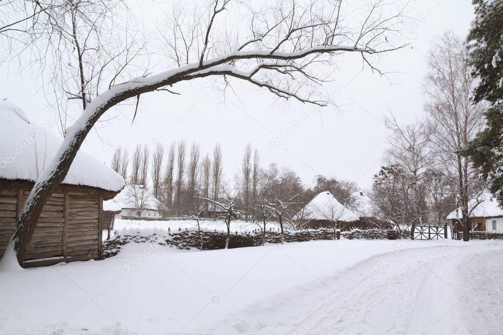 Ancient Village in Winter