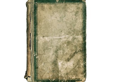 Beyaz bir arka plan üzerinde izole kitap Retro eski kapak