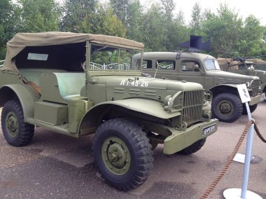 Yaroslavl, Rusya - 09 Eylül 2017: Sergi askeri e