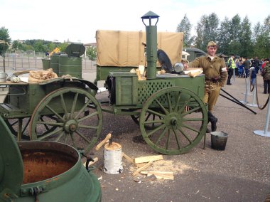 Yaroslavl, Rusya - 09 Eylül 2017: Sergi askeri e