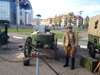 Yaroslavl, Rusya - 09 Eylül 2017: Sergi askeri e