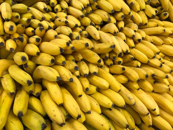 Plátanos Amarillos Concepto Supermercado Alimentación Venta Por Menor —  Fotos de Stock