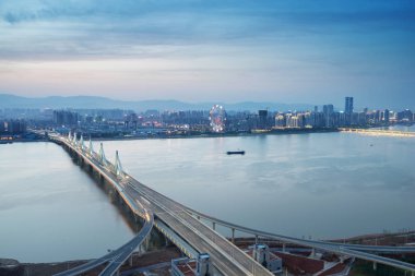 Nanchang, Jiangxi nehri manzaralı