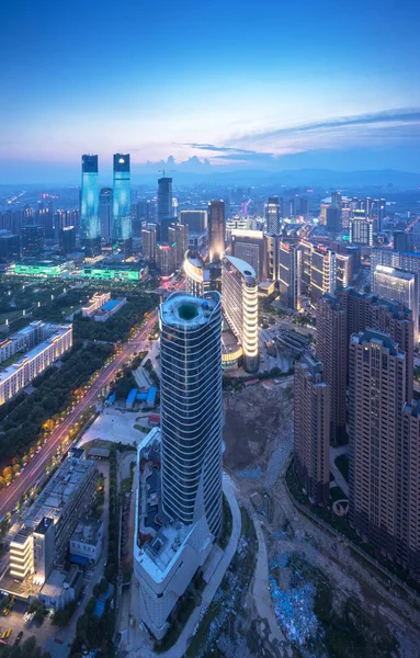 Veduta aerea della città cinese, Shenzhen — Foto Stock