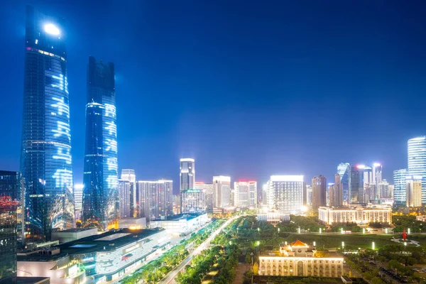 Vista aérea da cidade chinesa, Shenzhen — Fotografia de Stock