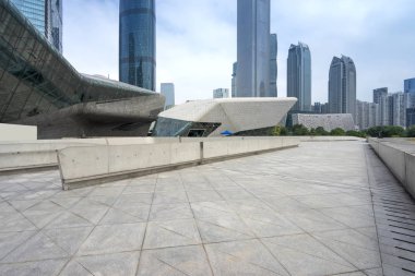 Çin Guangzhou Şehir Plazası, şehir merkezi.