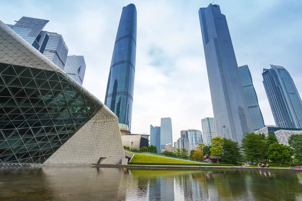 Çin Guangzhou Şehir Plazası, şehir merkezi.