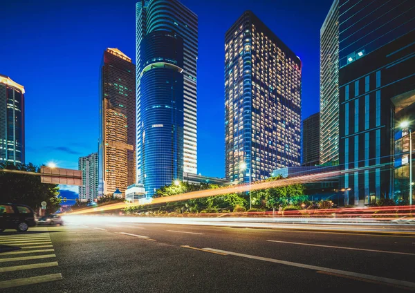 The light trails — Stock Photo, Image