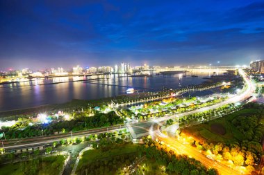 Nanchang, Jiangxi nehri manzaralı