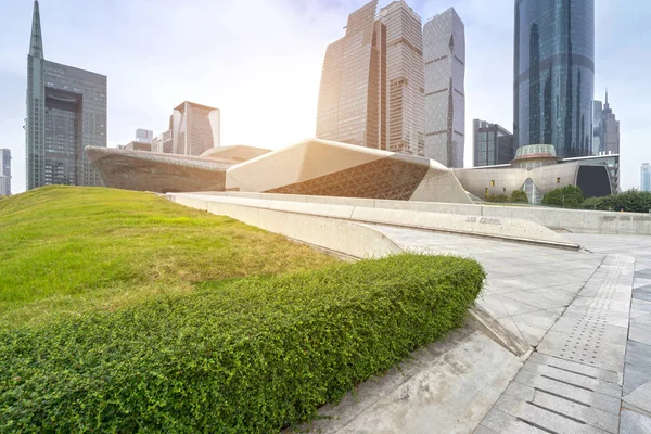 Çin Guangzhou Şehir Plazası, şehir merkezi. Telifsiz Stok Fotoğraflar