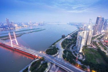 Nanchang, Jiangxi nehri manzaralı