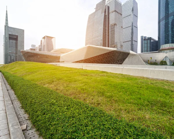 Çin Guangzhou Şehir Plazası, şehir merkezi. — Stok fotoğraf