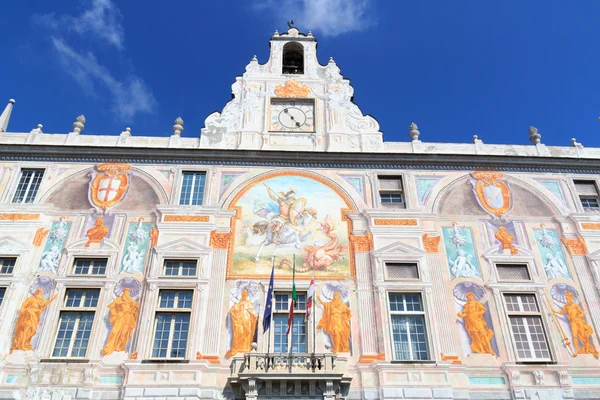 Palatset Palazzo San Giorgio nära Porto Antico, Genua, Italien — Stockfoto