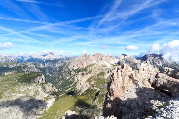 Sexten Dolomites panorama de montaña en Tirol del Sur, Italia — Foto de Stock