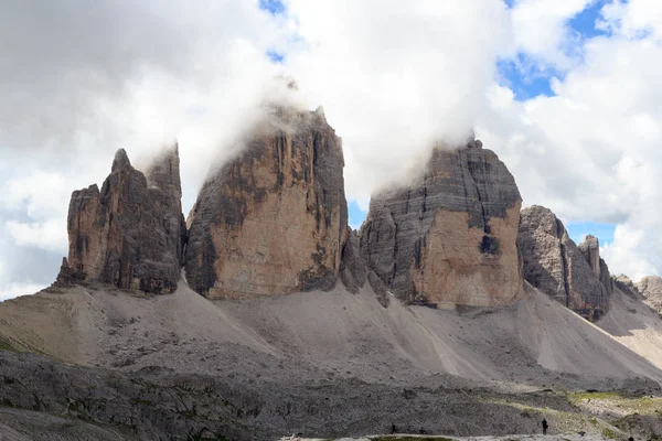 Góra Drei Zinnen w Sexten Dolomites, Południowy Tyrol, Włochy — Zdjęcie stockowe