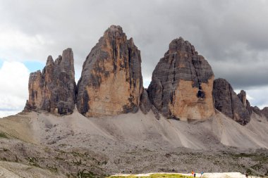 Sexten Dolomitleri 'nde Drei Zinnen Dağı, Güney Tyrol, İtalya