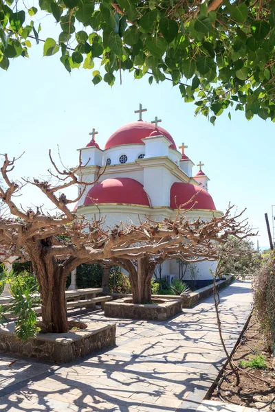 Monastère grec orthodoxe et église des saints apôtres à Capharnaüm, Israël — Photo