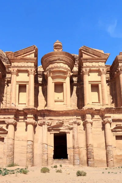 Ürdün 'ün Petra kentindeki Manastır Ad Deir — Stok fotoğraf