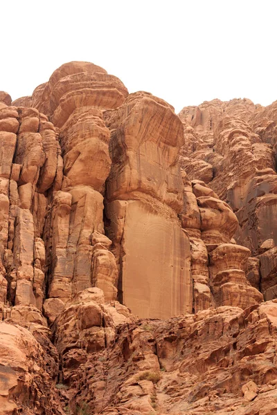 Rochers dans le désert de Wadi Rum, Jordanie — Photo