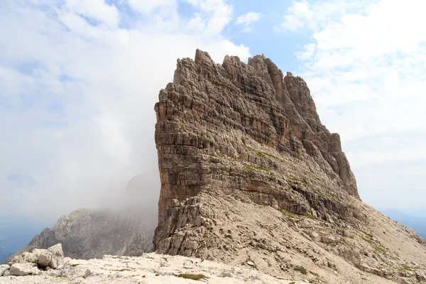 Mountain Croz Del Rifugio Brenta Dolomites Ιταλία Εικόνα Αρχείου