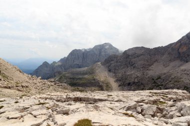 Brenta Dolomites, İtalya 'daki Dağ Alpleri panoraması