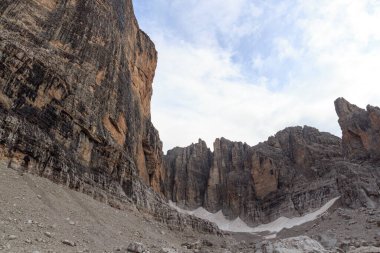 Brenta Dolomites, İtalya 'daki Dağ Alpleri panoraması