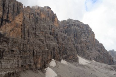 Brenta Dolomites, İtalya 'daki Dağ Alpleri panoraması