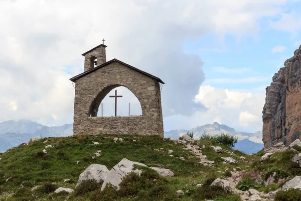 Capilla Cappella Brentei Cerca Rifugio Brentei Brenta Montañas Dolomitas Italia — Foto de Stock