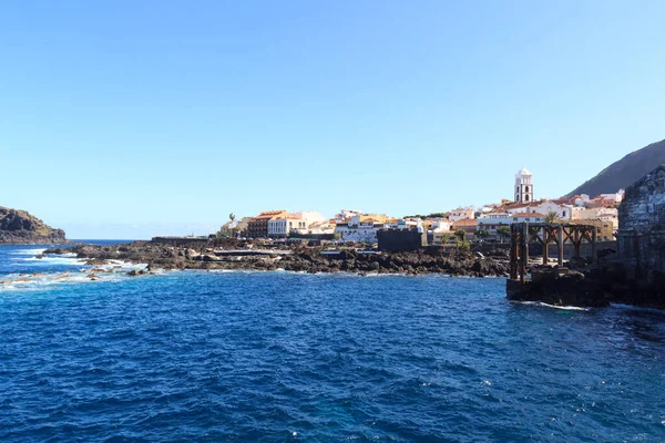 Costa Ciudad Garachico Panorama Con Océano Atlántico Canarias Tenerife España — Foto de Stock