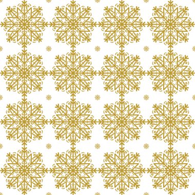 Altın vintage dekor seamless modeli