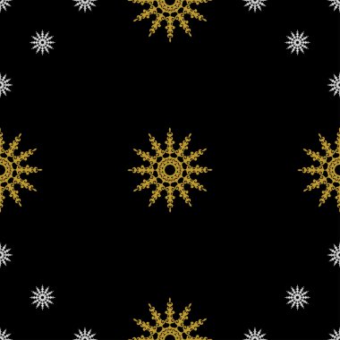 Altın vintage dekor seamless modeli