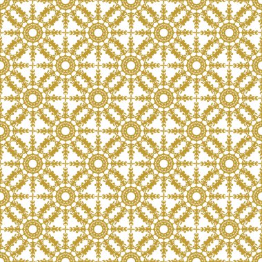 Altın vintage dekor seamless modeli