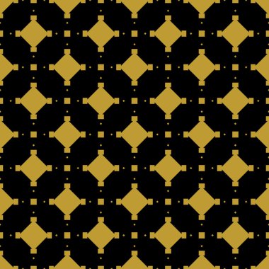 Altın vintage dekor seamless modeli