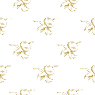 Altın kroki briar desen