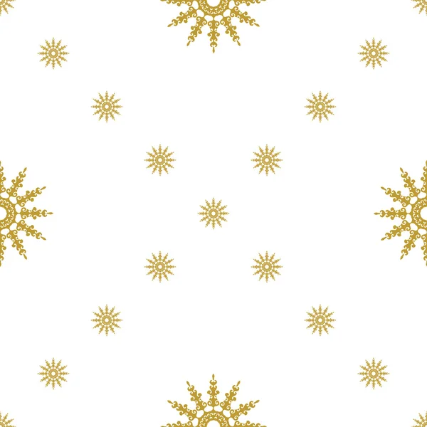 Golden vintage decor seamless pattern — Stock Vector