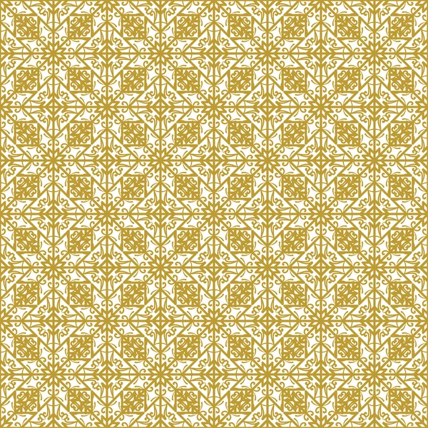 Décor vintage doré motif sans couture — Image vectorielle