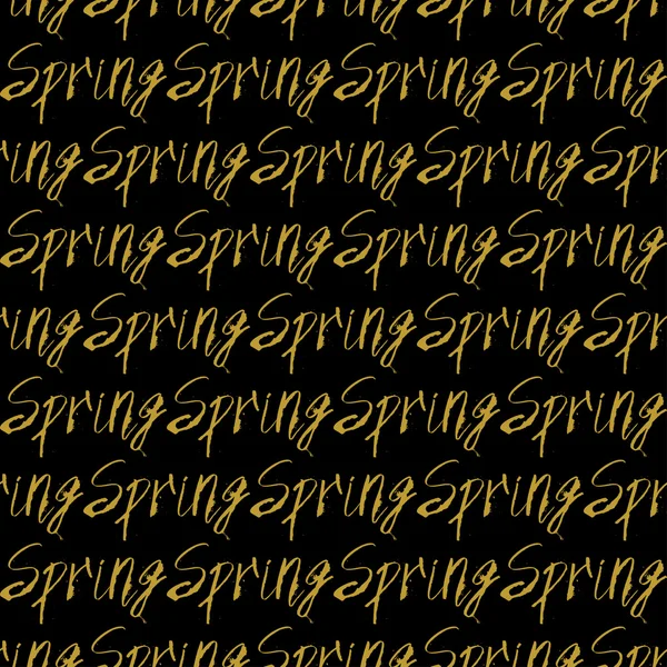 Χρυσό χέρι γράμματα διακόσμηση χωρίς ραφή πρότυπο — Διανυσματικό Αρχείο