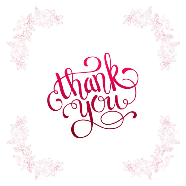 Thank you card. — Stock Vector