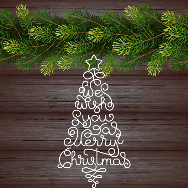 Merry Christmas inscription — Stock Vector