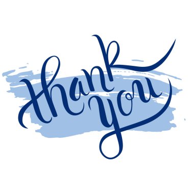 El yazı Teşekkürler grunge fırça arka plan üzerinde