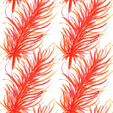 Suluboya tüyler soyut seamless modeli