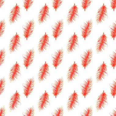 Suluboya tüyler soyut seamless modeli