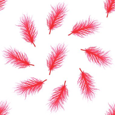 Suluboya tüyler soyut seamless modeli