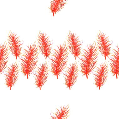 Suluboya tüyler soyut seamless modeli