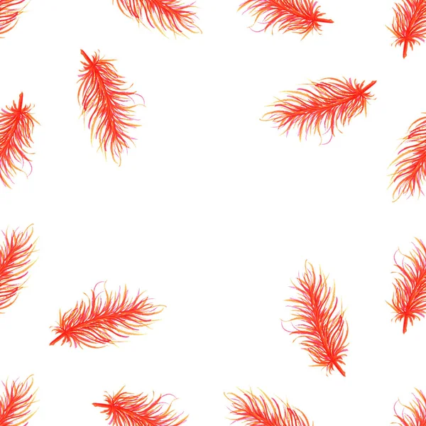 Suluboya tüyler soyut seamless modeli