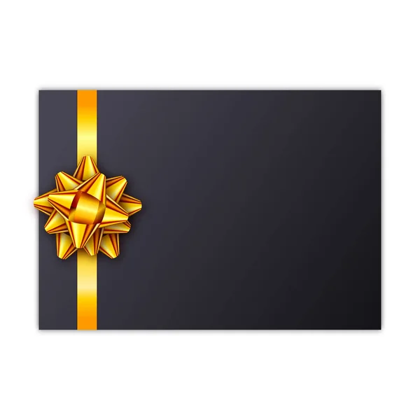 Carte cadeau Noël noire — Image vectorielle