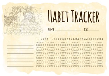 Alışkanlık takipçisi. Şehir çizimi. Çizgi sanat silueti. Seyahat kartı. Turizm konsepti. Fransa, Saint-Paul-de-Vence. Çizim biçimi vektör çizimi.