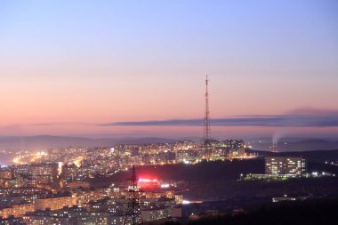 Murmansk gece görünümü